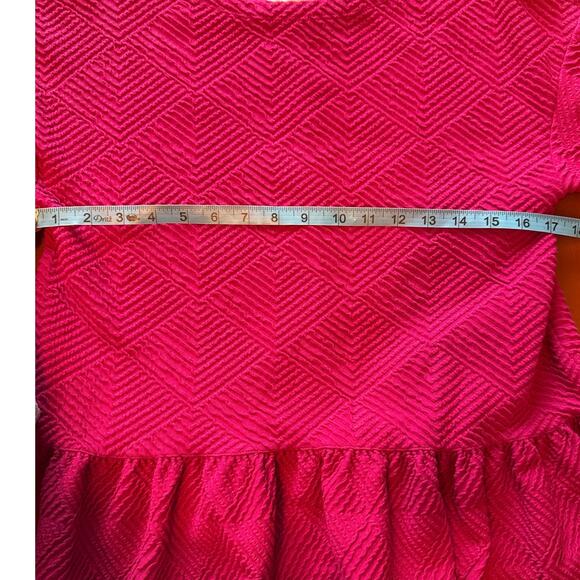 Maeve Mikayla Textured Peplum Top by Anthropologie – Fuchsia XS - Picture 4 of 8
